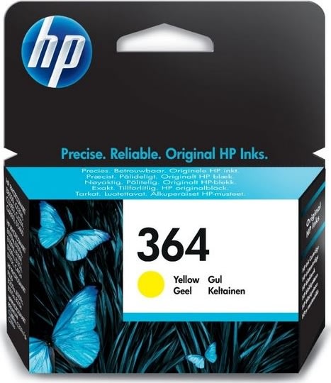 HP nr 364/CB320EE bläckpatron, gul, 300 s
