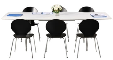 Thor konferensbord 240x110/90, vit