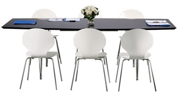 Thor konferensbord 240x110/90, svart