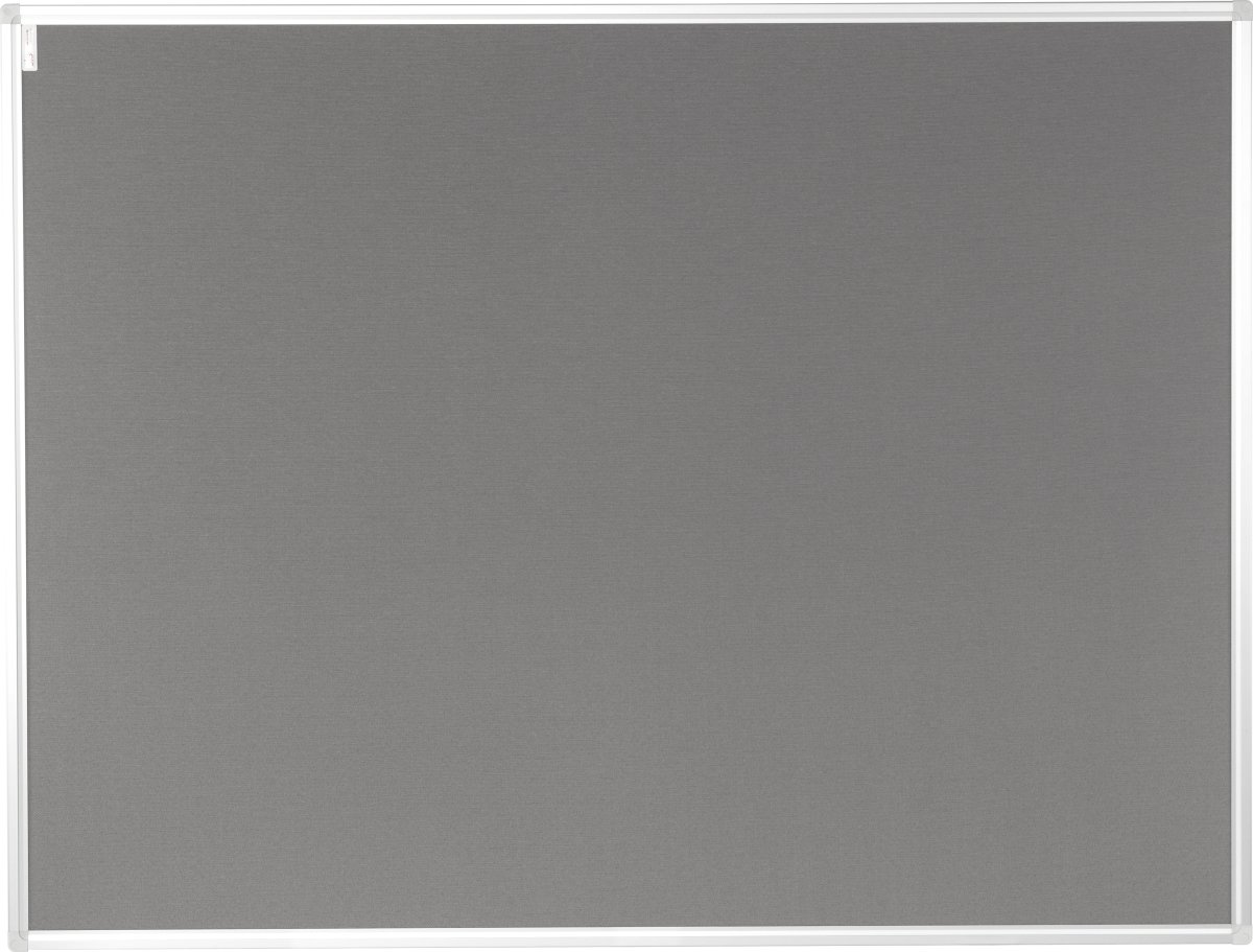 Vanerum anslagstavla 122,5x202,5 cm, grå bomull