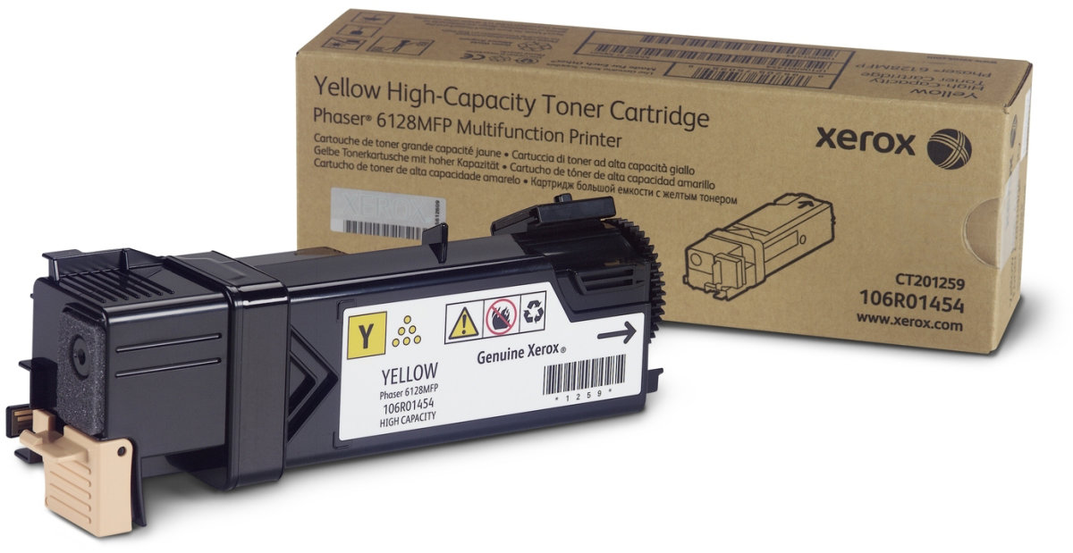 Lasertoner Xerox 106R01454 Gul 2500 sidor