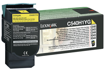 Lexmark C540H1YG lasertoner, gul, 2000s