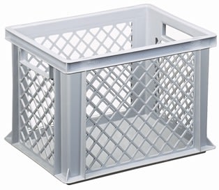Lagerback, perforerad, 25 liter, (LxBxH) 40x30x27