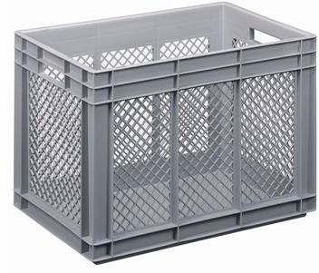 Lagerback, perforerad, 80 liter, (LxBxH) 60x40x42