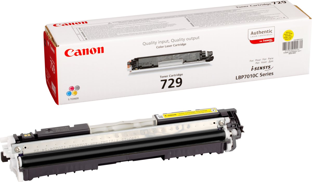 Lasertoner Canon CRG729/4367B002 Gul 1000 sidor