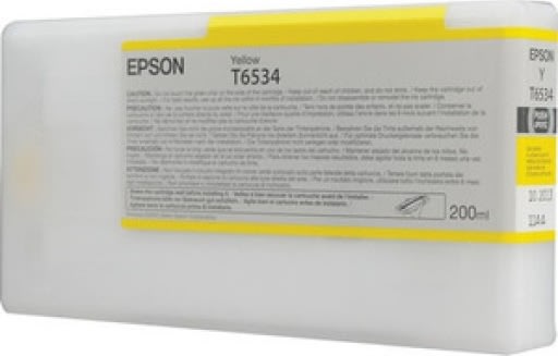 Bläckpatron Epson T6534/C13T653400 Gul 200 ml
