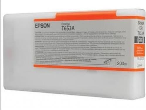 Bläckpatron Epson T653A/C13T653A00 Orange 200 ml