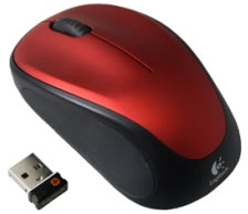 Logitech Wireless Mouse M235, rød