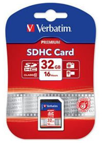 Verbatim SDHC 32GB Class 10 hukom. kort