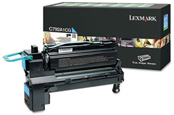 Lasertoner Lexmark C792A1CG Blå 6000 sidor