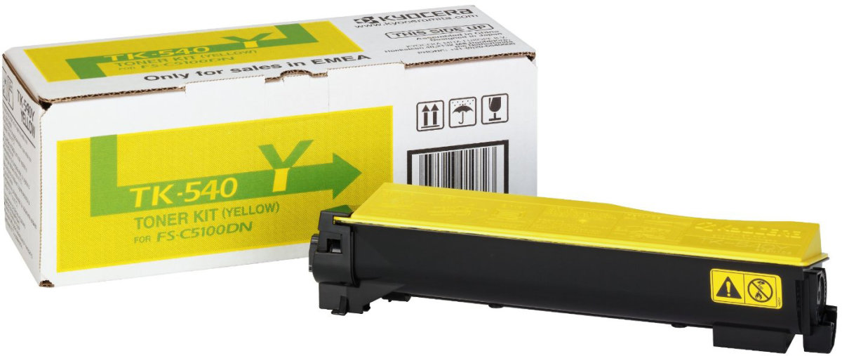 Lasertoner Kyocera TK-540Y/0T2HLAEU Gul 4000 sidor
