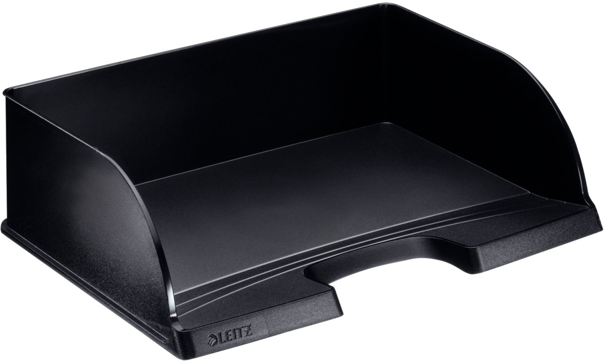 Leitz Plus Jumbo brevkorg, tvärformat, svart