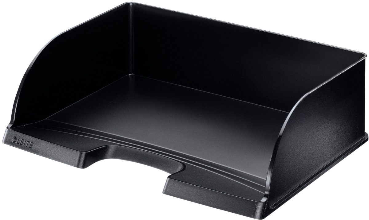 Leitz Plus Jumbo brevkorg, tvärformat, svart