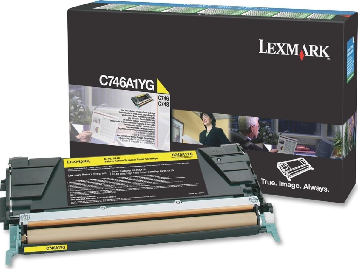 Tonerkassett Lexmark C746A1YG Gul 7000 sidor
