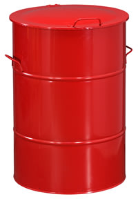 Circle avfallsbehållare 160 l, röd
