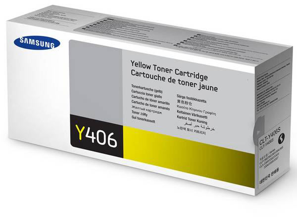 Lasertoner Samsung CLT-Y406S Gul 1000 sidor