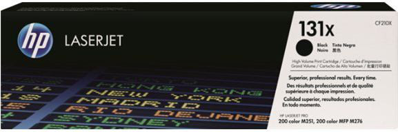 HP nr 131X/CF210X lasertoner, svart, 2400 sidor