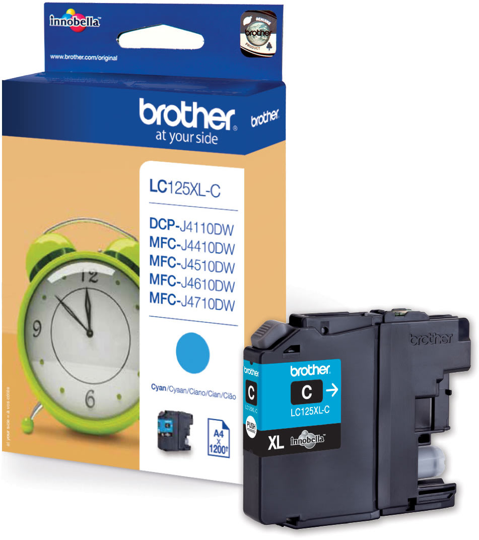 Brother LC125XLC bläckpatron cyan 1200 s