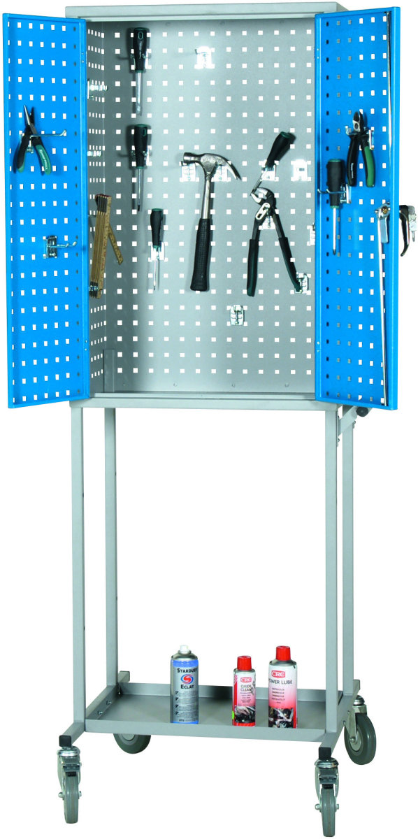 Stark verktygsvagn perforerad, 180x60x40 cm