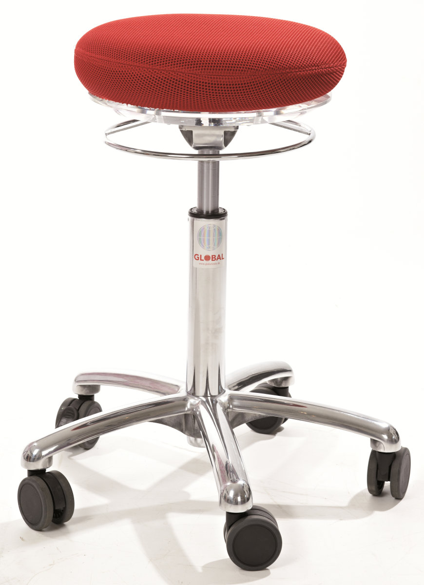 CL Pilates Air Seat, rød, stof, 52-71 cm