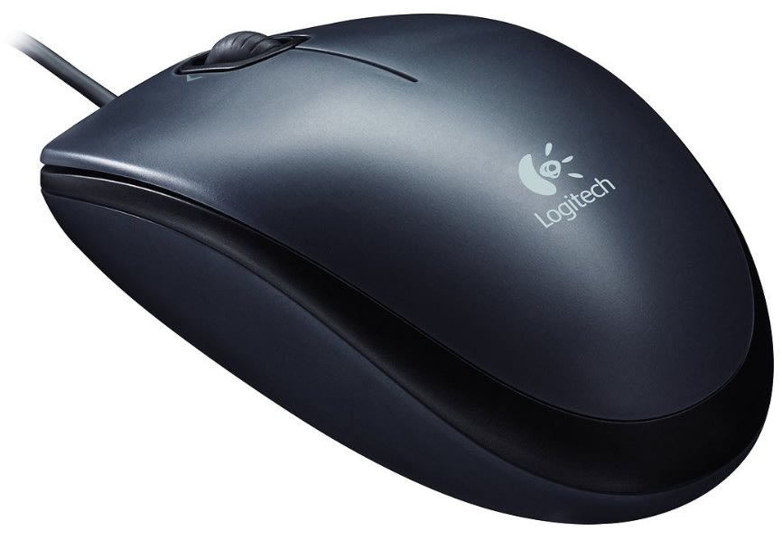 Logitech M90 Mus med sladd, svart