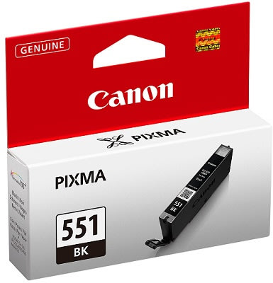 Bläckpatron Canon CLI-551 BK Svart