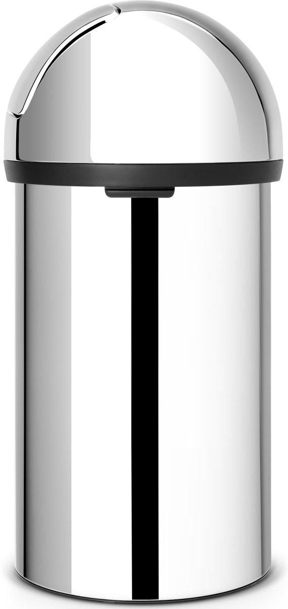 Brabantia Push Bin 60 liter, blankt stål