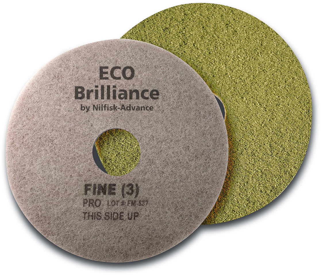 Eco Brilliance Pads Nilfisk 14" Gul 2 st