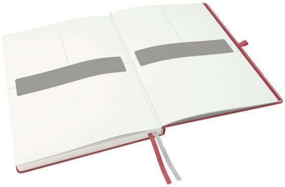 Leitz Complete notesbog A4, linjeret, rød