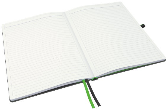 Leitz Complete notesbog A4, linjeret, sort