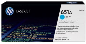 HP 651A/CE341A lasertoner, blå, 16 000 s
