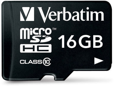 Verbatim 16 GB microSDHC class 10 med adapter