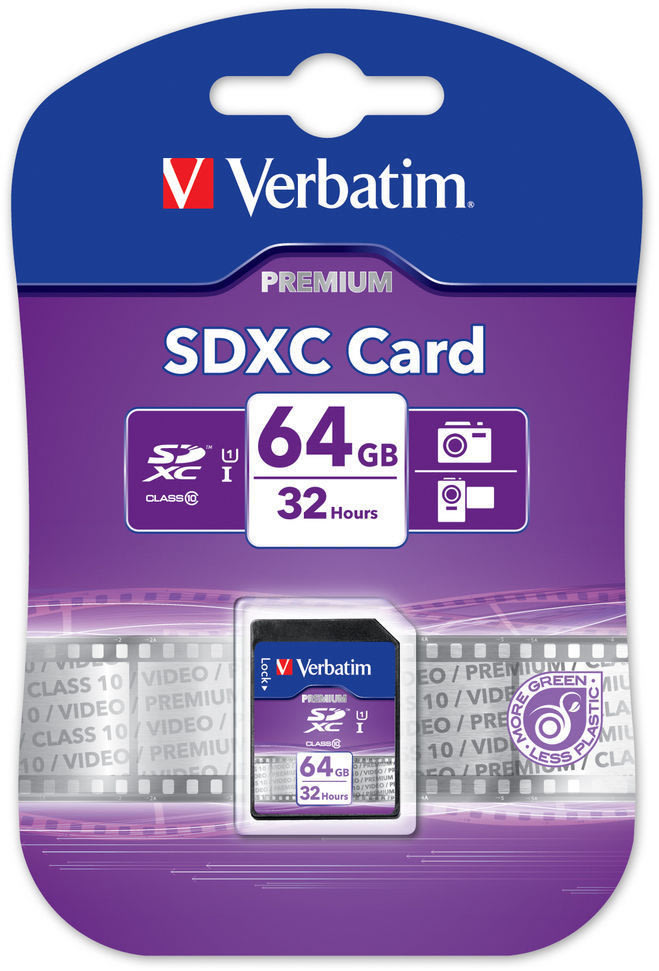 Verbatim SDXC 64 GB Class 10 minneskort