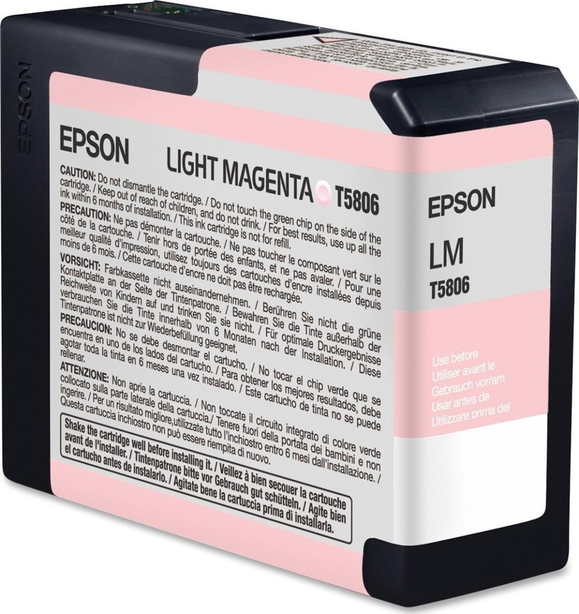 Epson T580B (C13T580B00) blækpatron, lys magenta