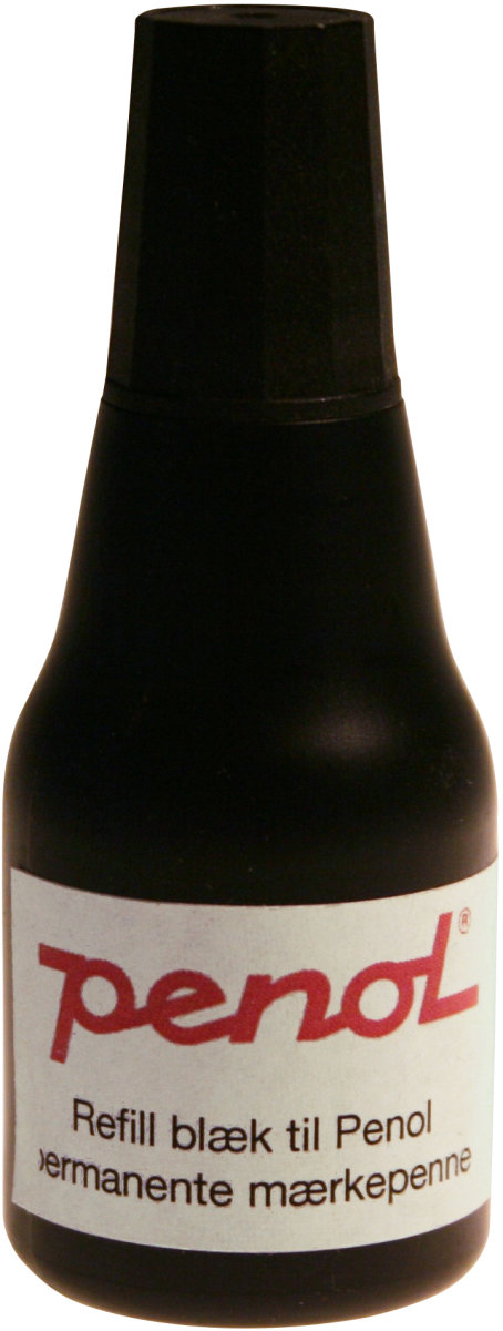 Penol refill till märkpenna 25 ml, svart