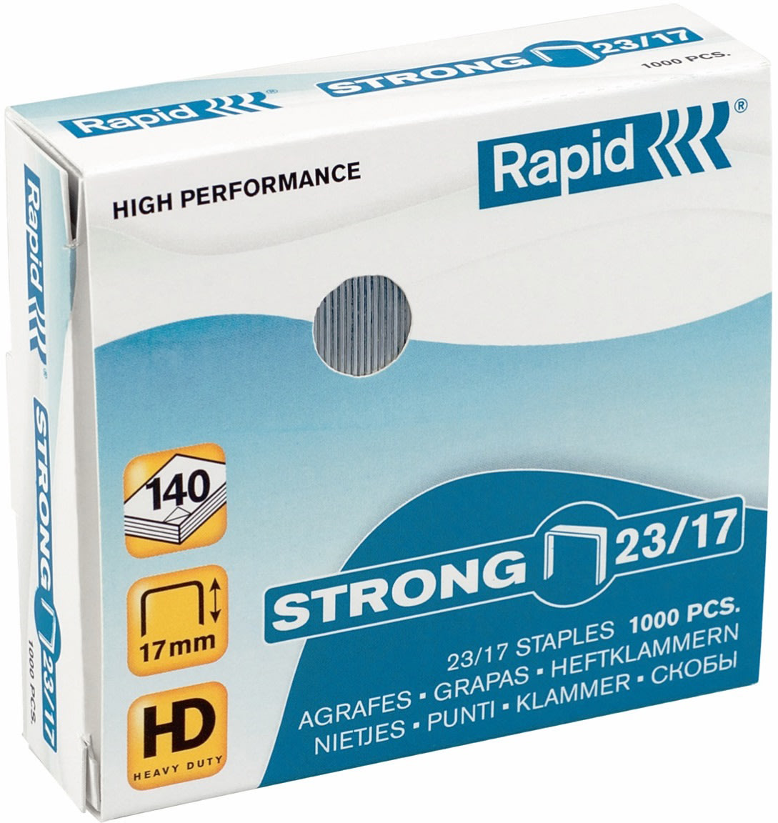 Rapid Strong 23/17 häftklamrar, 1000 st.