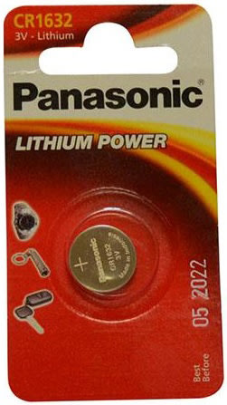 Panasonic CR1632 knapcelle batteri