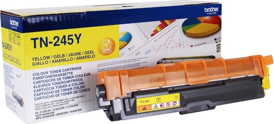 Lasertoner Brother TN245Y Gul 2200 sidor
