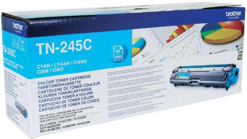 Lasertoner Brother TN245C Cyan 2200 sidor