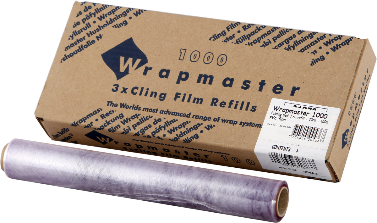 Hushållsfilm Wrapmaster 1000 PVC 3 rullar