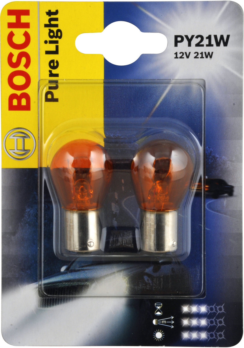 Bosch py21w lampsats för stopp/blink/bakljus