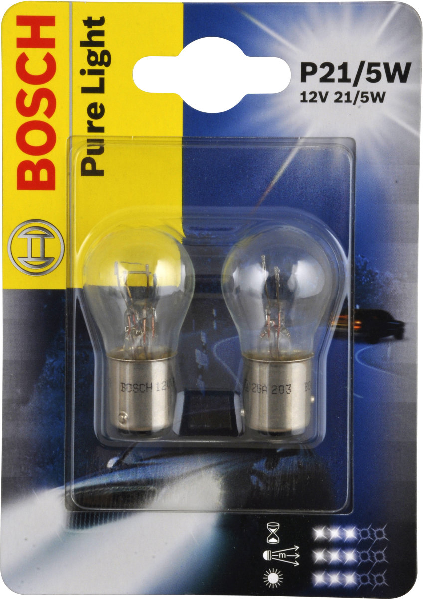 Bosch p21/5w lampsats för stopp/blink/bakljus