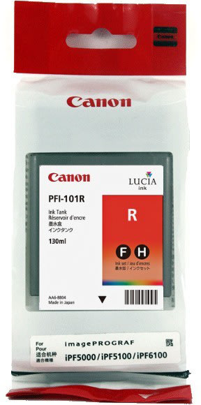 Canon PFI-101R bläckpatron, röd, 130 ml