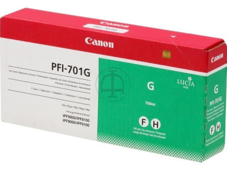 Bläcktank Canon PFI-701G Grön 700 ml