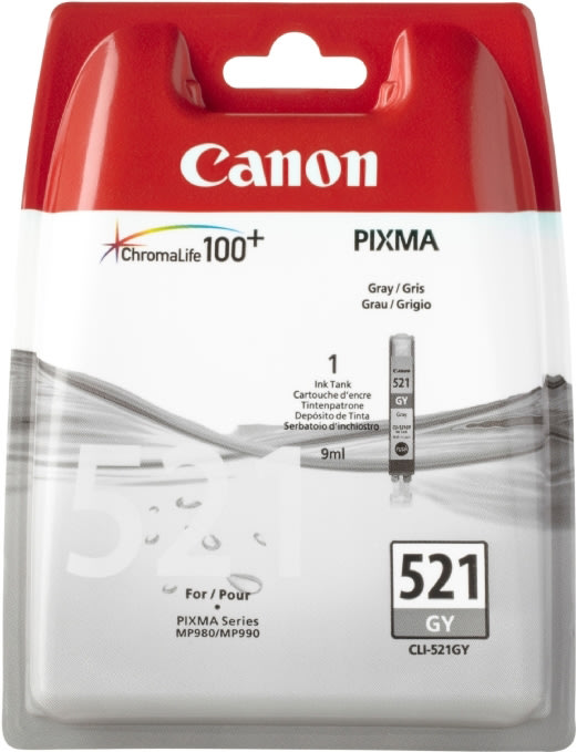 Canon CLI-521GY bläckpatron, grå, 9 ml