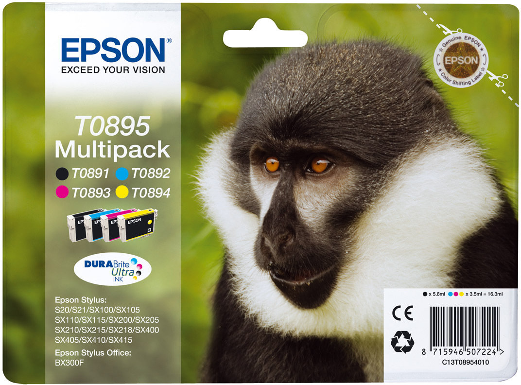 Bläckpatron Epson C13T08954010 Flerpack