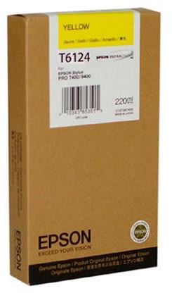 Bläckpatron Epson C13T612400 Gul 220 ml