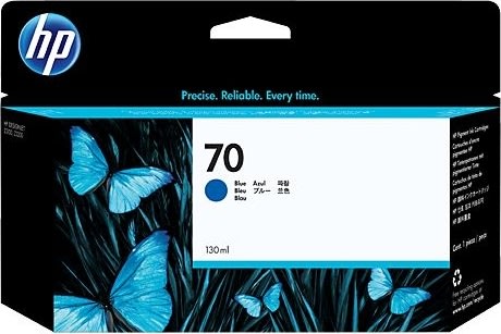 HP nr 70/C9458A bläckpatron, cyan, 130 ml