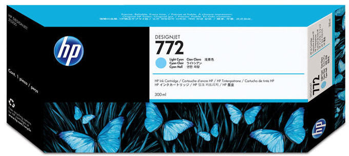 HP nr 772/CN632A bläckpatron, light cyan, 300 ml