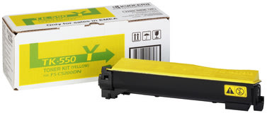 Lasertoner Kyocera TK-550Y Gul 6000 sidor